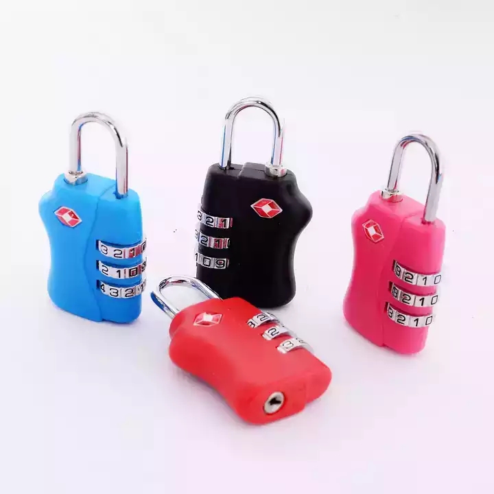 3 Digit ABS Combination Travel Luggage Suitcase Padlock Travel Luggage TSA Cable Padlock thumbnail