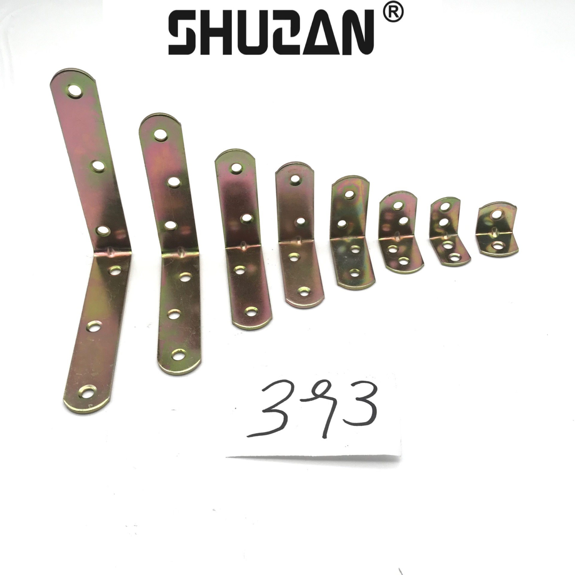 Rich Factory Direct Sales Of Color-Coated Iron Corner Codes, 90-Degree Right-Angle Fixed Angle Iron L-Shaped Brackets, Layer Board Supports, Wardrobe Furniture Fixed Connections