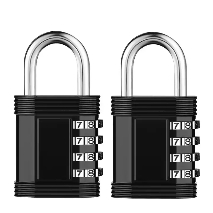 Wholesale Travel Mini 4 Digit Keyless Resettable Combination Padlock Luggage Combination Lock Luggage Lock thumbnail