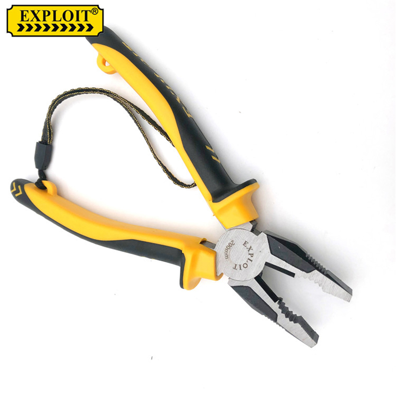 EXPLOIT  8寸钢丝钳 工业级钢丝钳 带防脱手绳  10001详情4