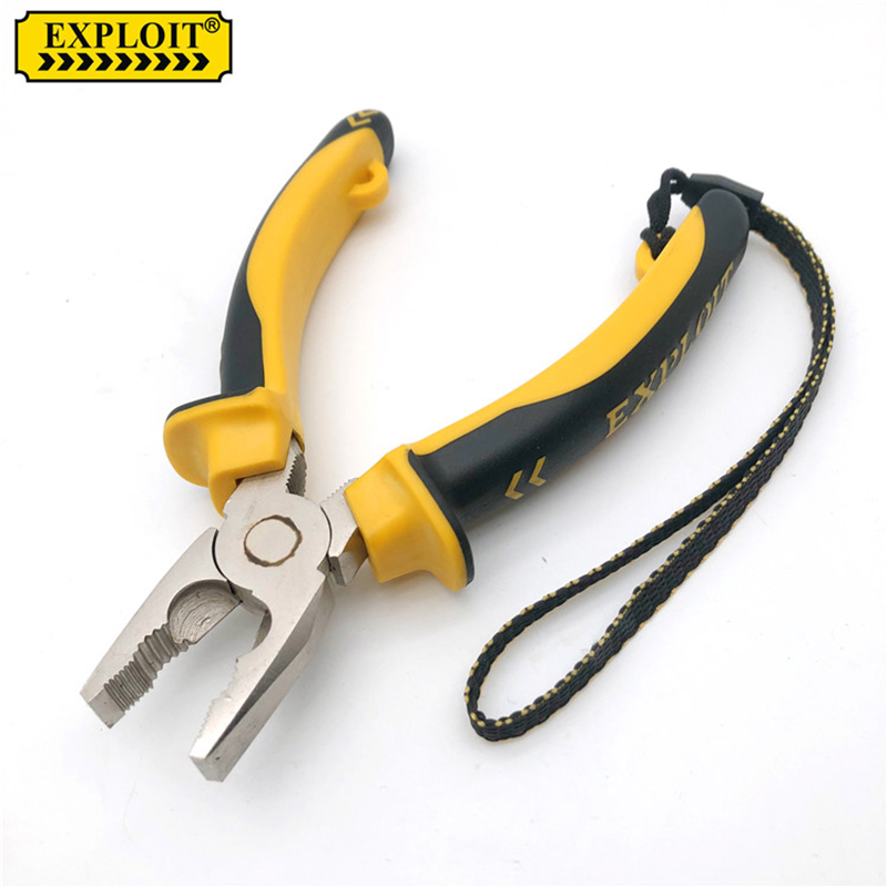 EXPLOIT  8寸钢丝钳 工业级钢丝钳 带防脱手绳  10001详情3