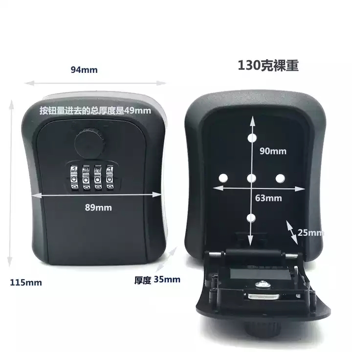 Custom Wall Mounted Lock Key Box Safe Combination Key Storage Box Lock Keybox