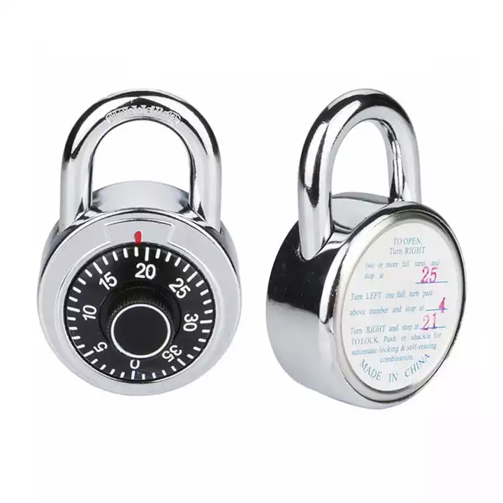 Hardened Shackle Security Digital Round Number Padlock Combination Padlock Door Swing Round Lock Password Lock thumbnail