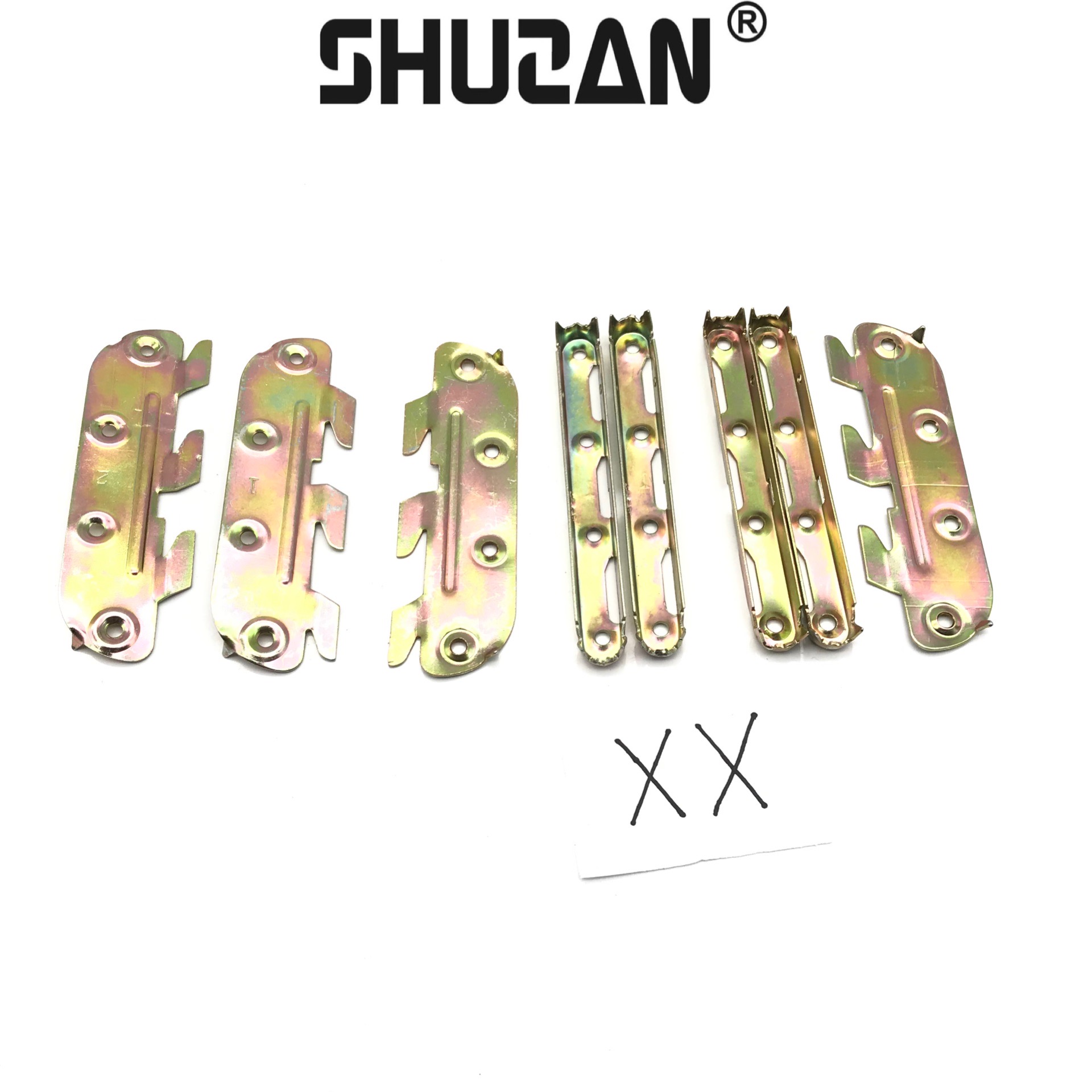Manufacturers direct sales heavy bed hanging connector bed hinge bed latch solid wood bed screw buckle bed buckle hardware thickened bed hinge