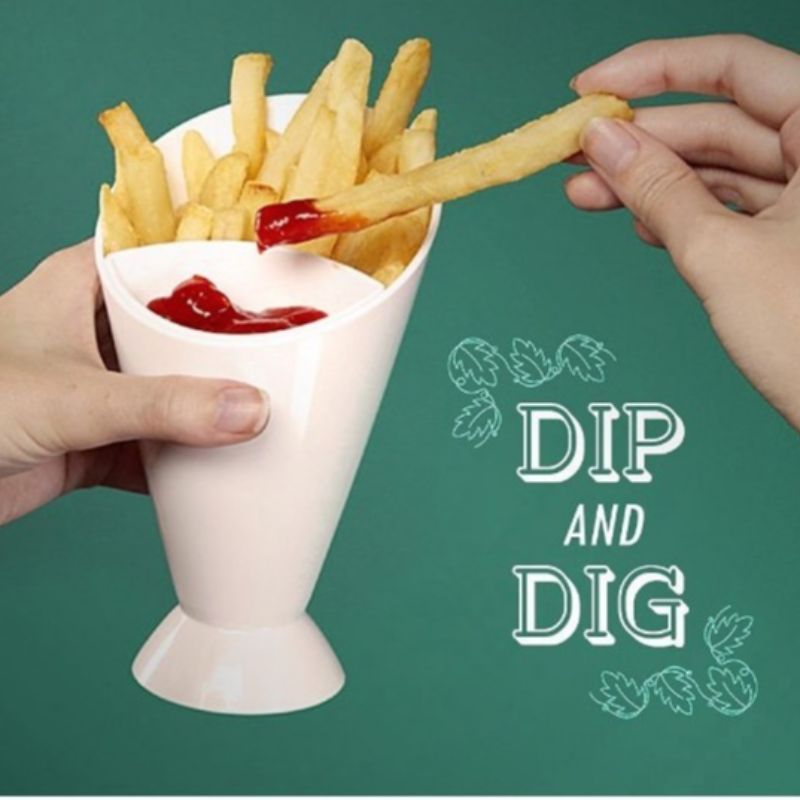 Plastic French fries cup