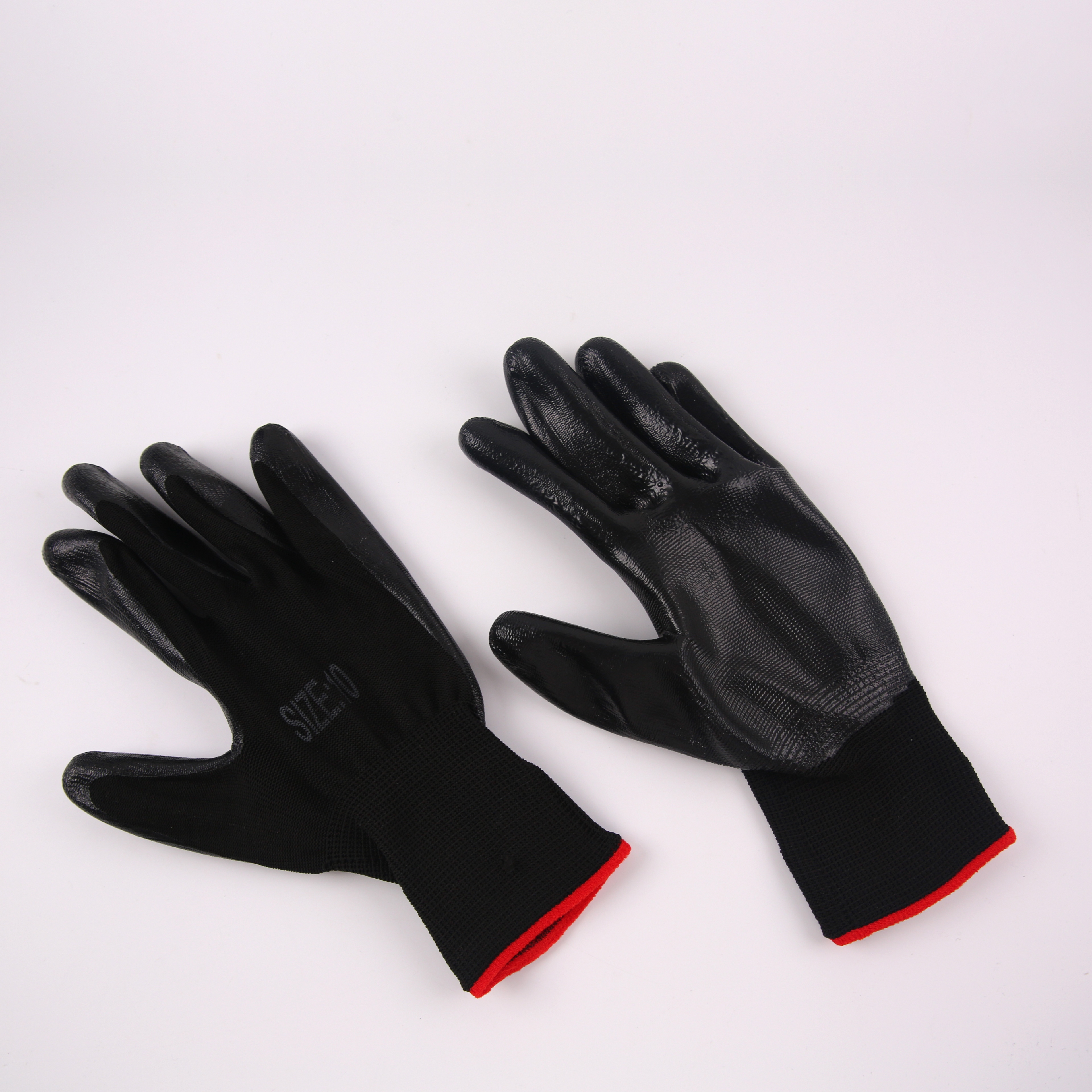 Foreign trade aliexpress hot nylon Dingqing glove oil immersion rubber industrial labor protection supplies stalls customized wholesale thumbnail