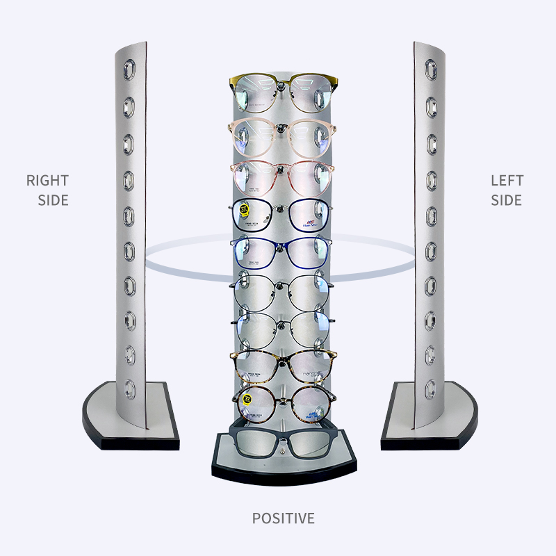 10副银色眼镜展示架墨镜陈列货架眼镜架详情图2