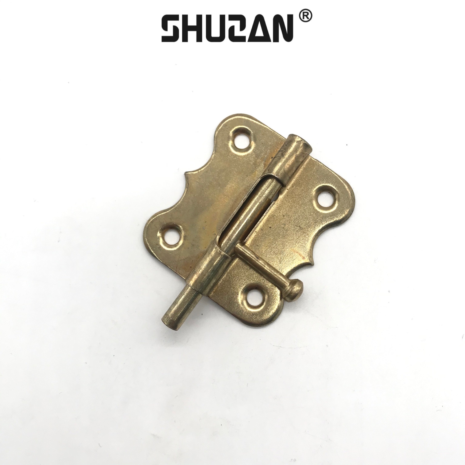 Factory direct hardware iron bolt butterfly latch toilet door latch Chinese latch home decoration door and window hardware accessories