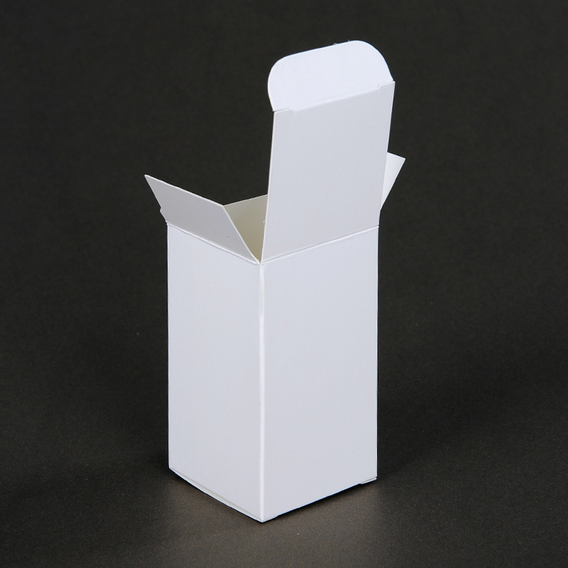 White Cardboard Small White Box Printed Cosmetics Box White Paper Box Specification drawing