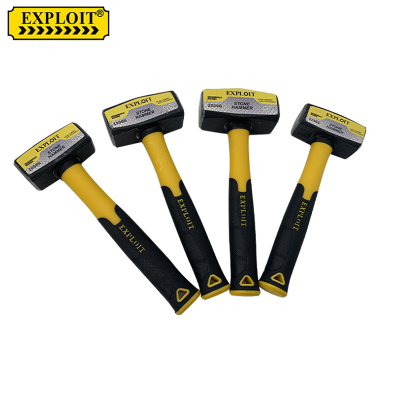 EXPLOIT   石工锤  工业级1000g石工锤 头部碳钢tpr塑胶柄石工锤详情3