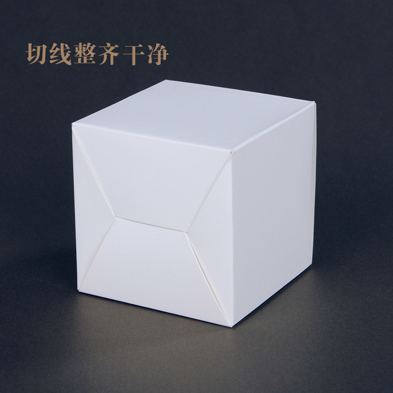 White Cardboard Small White Box Printed Cosmetics Box White Paper Box details Picture