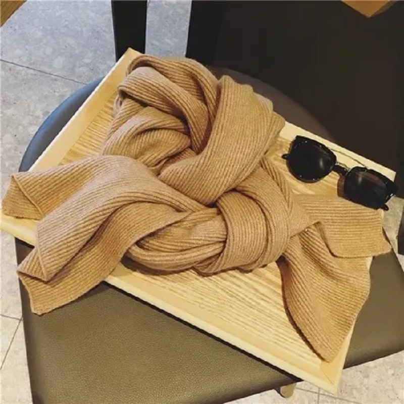 Scarf women with autumn and winter European and American wind explosion cape classic long collar thumbnail