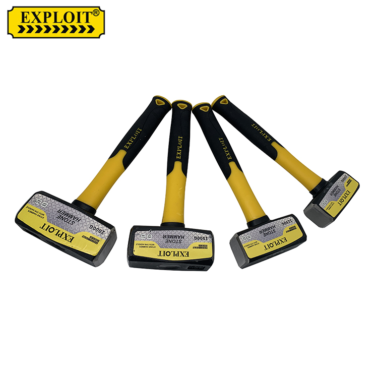 EXPLOIT   石工锤  工业级1000g石工锤 头部碳钢tpr塑胶柄石工锤详情6