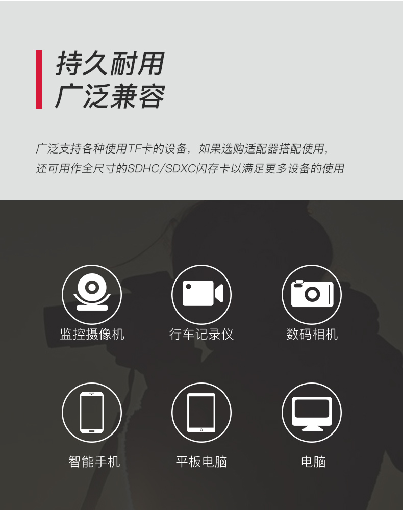 Kingston high-speed C10 mobile phone TF memory card 16G dashcam surveillance camera SD memory card wholesale 128GB mobile phone SD card 256GB large-capacity storage card pic 4