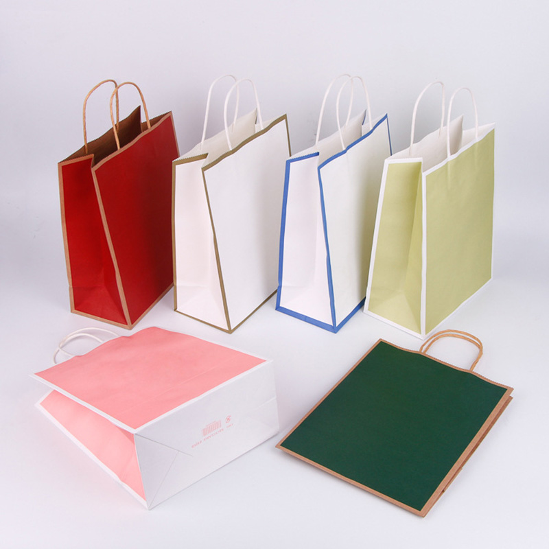 Take-Out Bag Shopping Mall Shopping Kraft Paper Bag Specification drawing