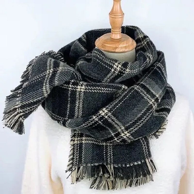 Scarf women with autumn and winter simple explosion shawls classic long neck thumbnail