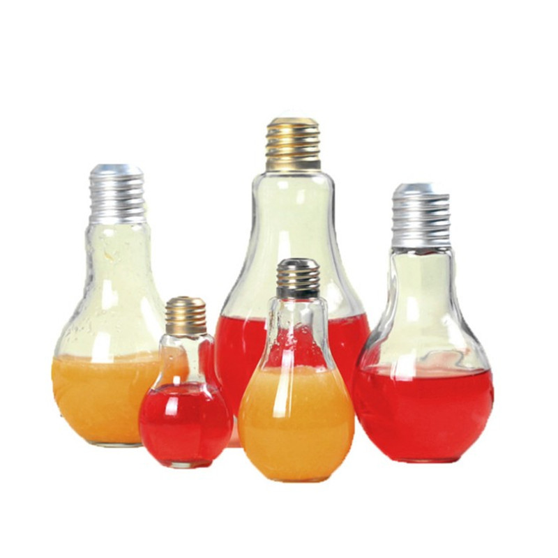 Creative yogurt juice Glass glass wishing bottle