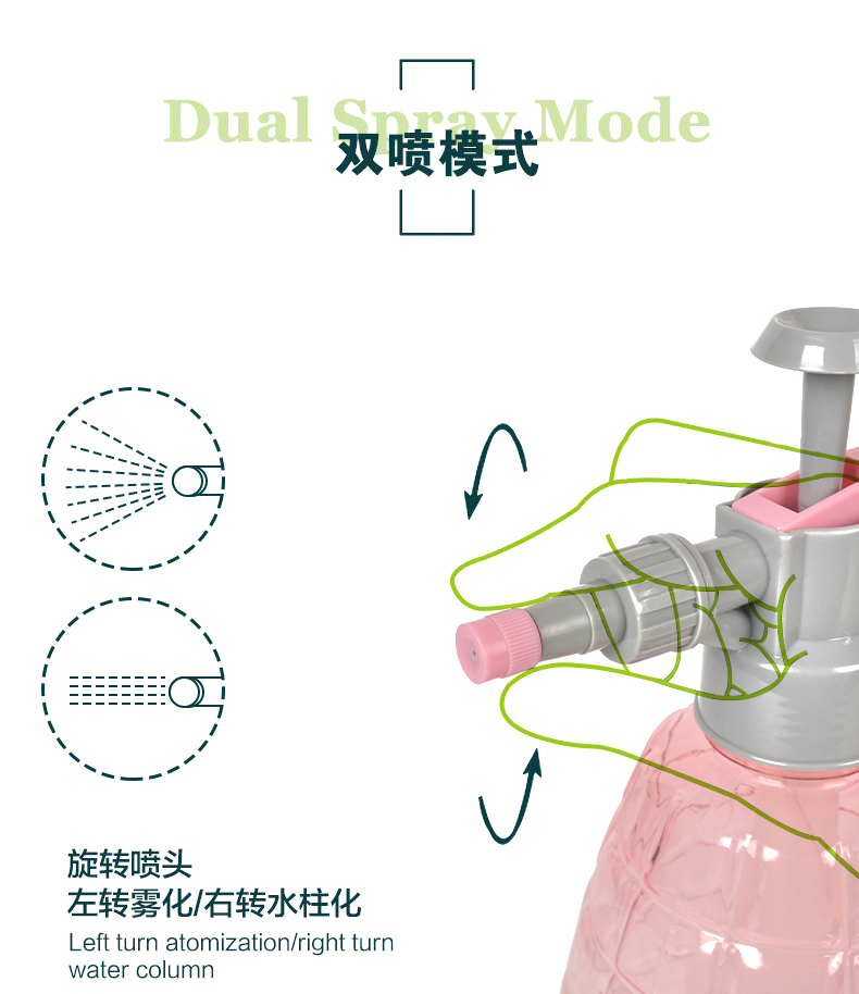 新款园林喷壶 浇花消毒气压式家用洒水壶 加厚家居清洁喷水壶批发详情3