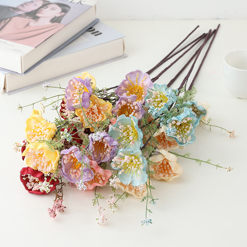 Flower hot selling model simulation butterfly flower wholesale outdoor garden home display small fresh artificial rhododendron iris thumbnail