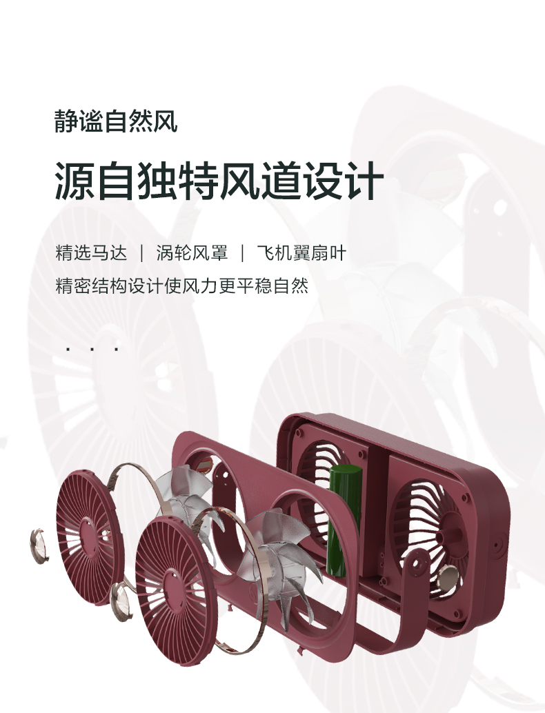 风扇双头风扇学生桌面循环扇地摊货USB迷你风扇玩具风扇爆款创易家用办公室风扇详情6