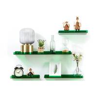 Acrylic color wall hanging shelf