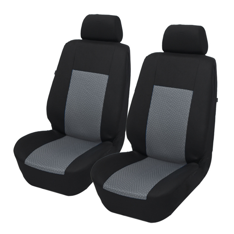 外贸car seatcover汽车座椅套五座通用连体布艺全包源头工厂批发小白点提花布座套详情5