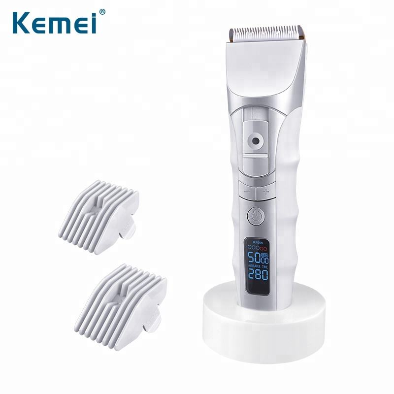 Cross border manufacturers direct supply Kemi hair clipper trimmer with LED display ceramic blade KM-838