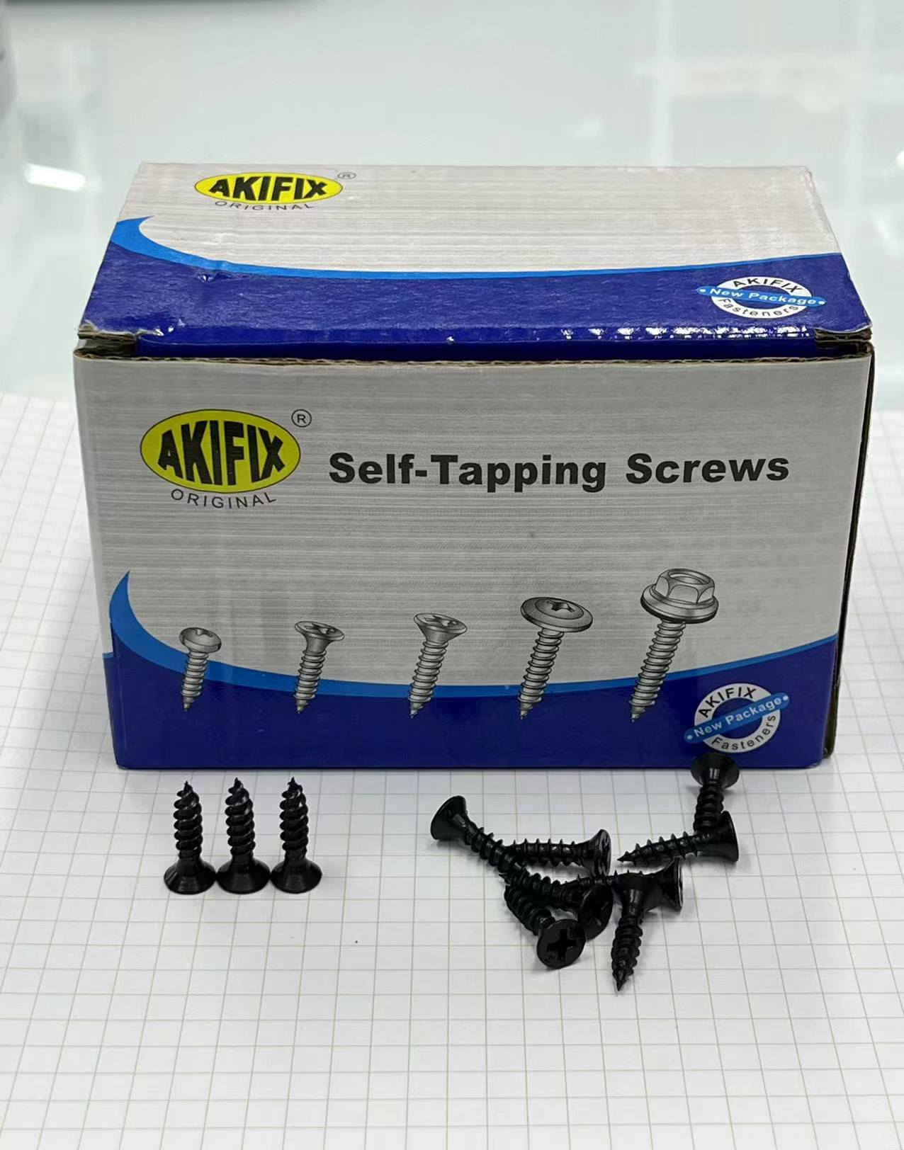 Fine teeth dry wall nails black iron screws 3.5*25mm hardware accessories screws thumbnail