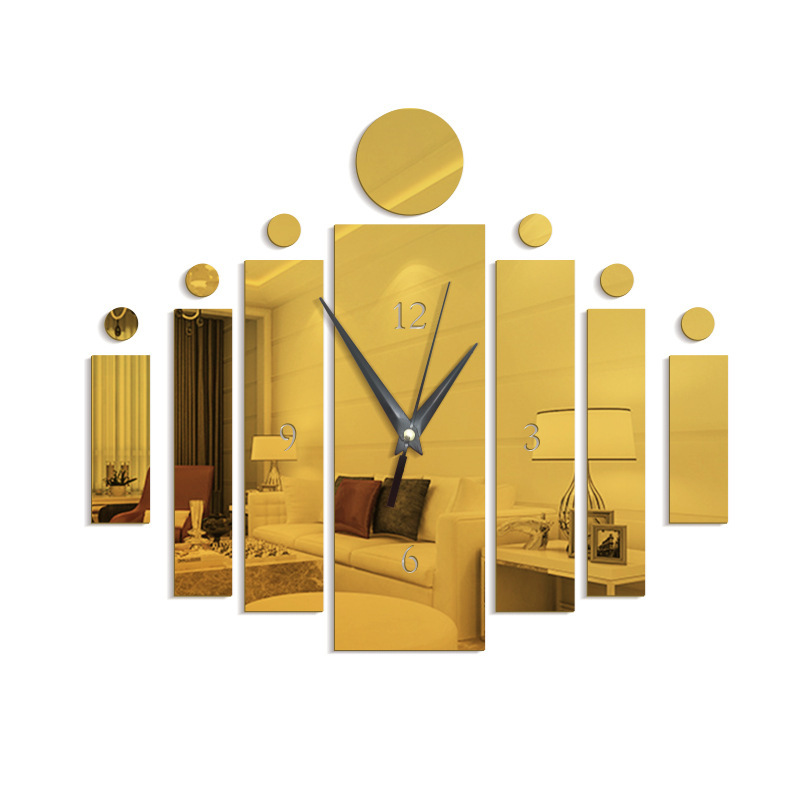Ebay and Amazon sell the acrylic mirror process digital wall clock mirror stereo wall clock ZB047 thumbnail