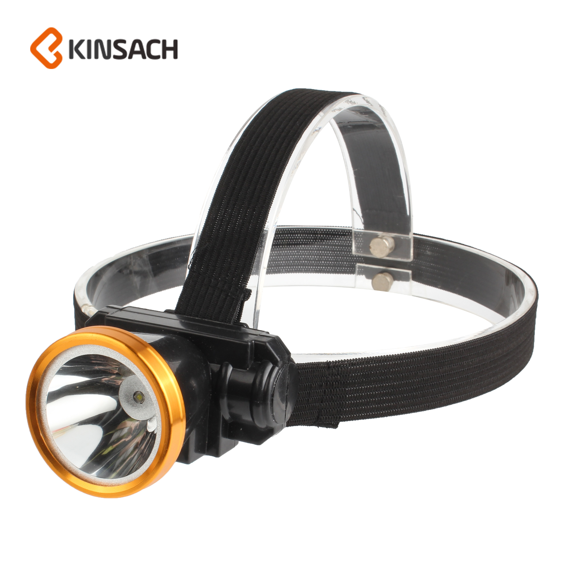 Super bright LED headlight Rechargeable strong light mining headlight Fishing headlight USB plastic rechargeable headlight