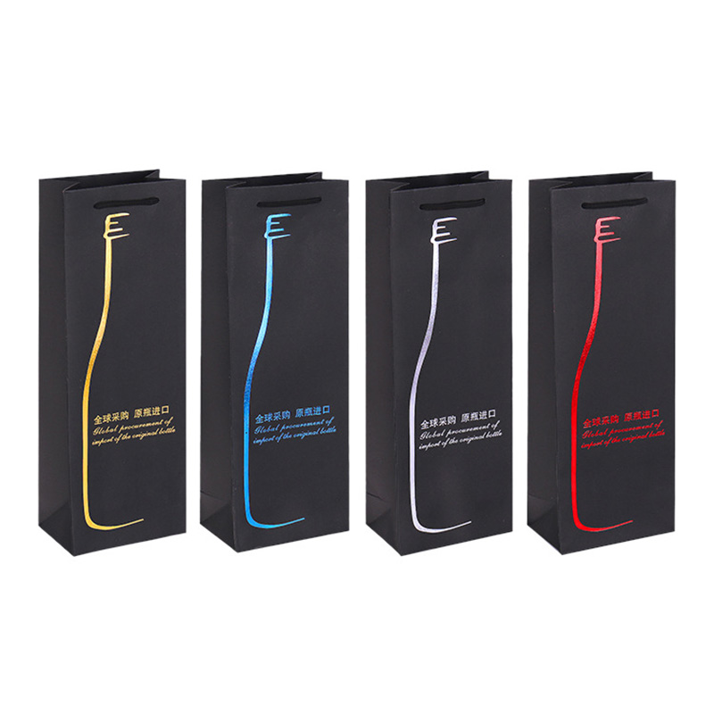 Black Card Single Red Wine Bag Double Red Wine Box Packaging Hand Gift Bag Bag Red Wine Bag Application Scenario