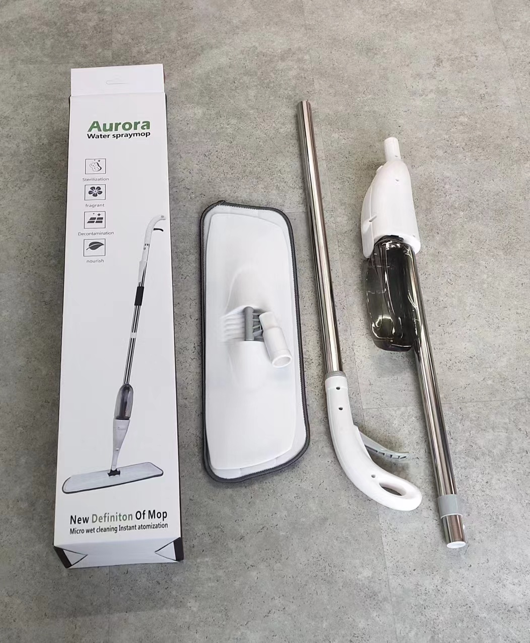 New spray water mops hand wash flat mop Lazy mop Household wood floor mop available thumbnail