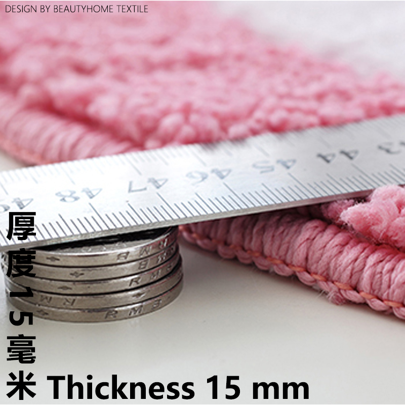 IBH Little Foot plush absorbent floor mat, cute cartoon, bathroom, room door, bedroom, living room, toilet, entrance small carpet, anti-slip, foyer foot mat BH22082809 Item Picture