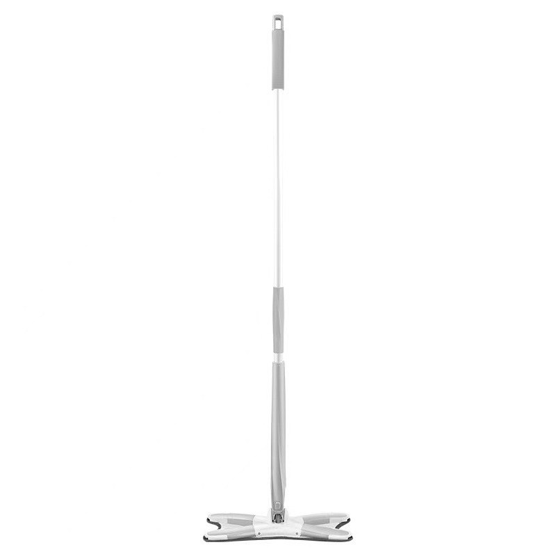 Hand free flat mop