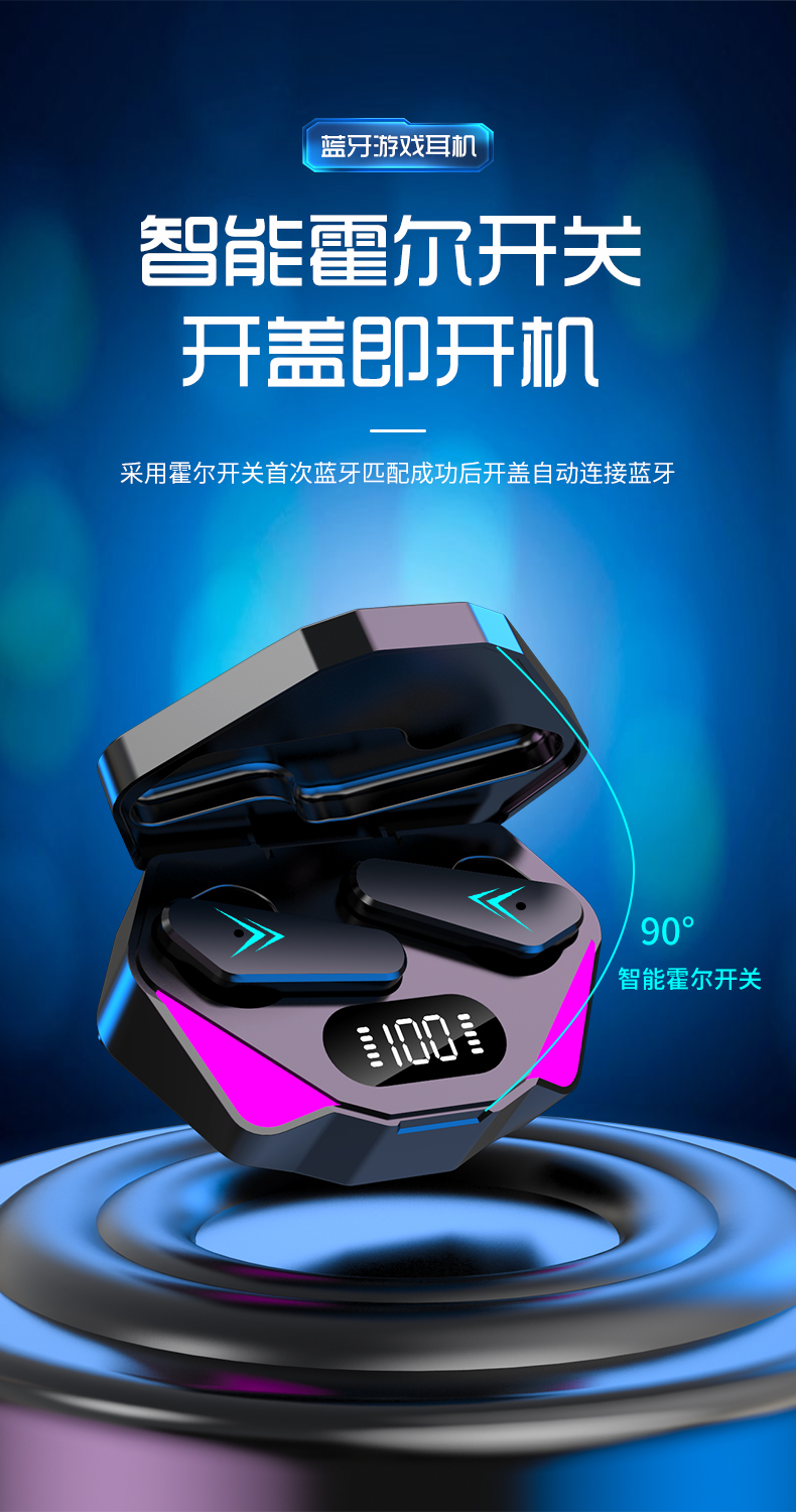 新款无线蓝牙耳机 运动蓝牙耳机 5.0无线蓝牙 数显耳机 X15  详情15