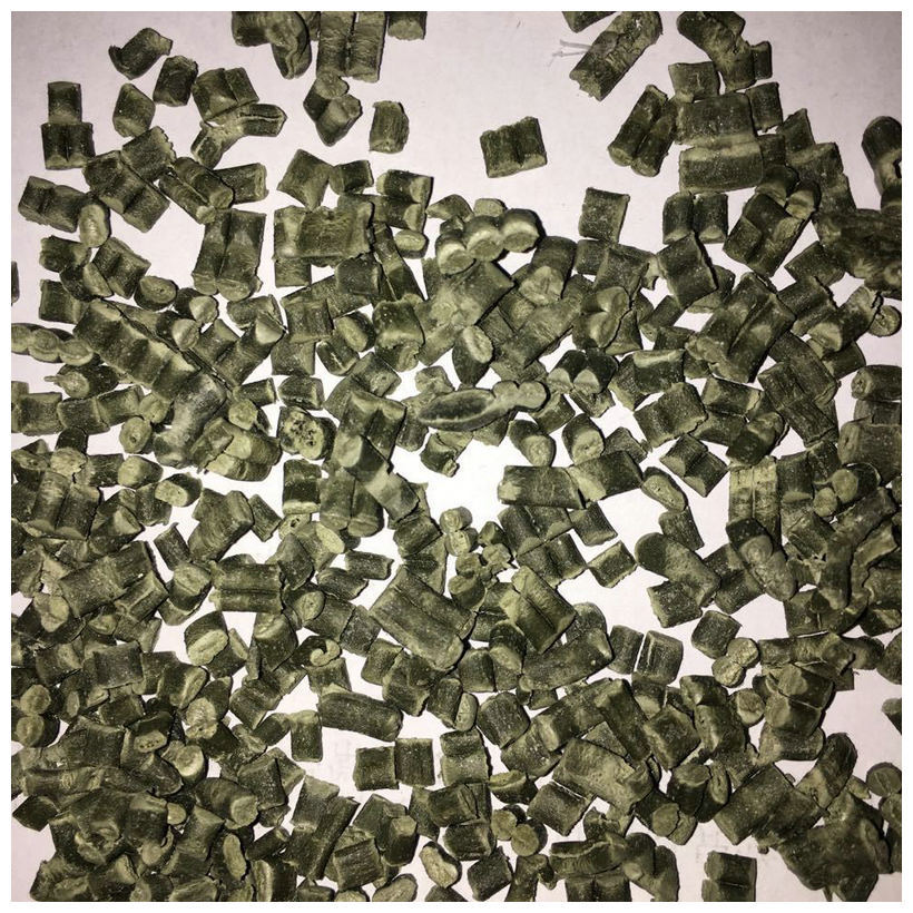 Recycled material manufacturers wholesale recycled plastic modified PP gray particles packing belt particles thumbnail