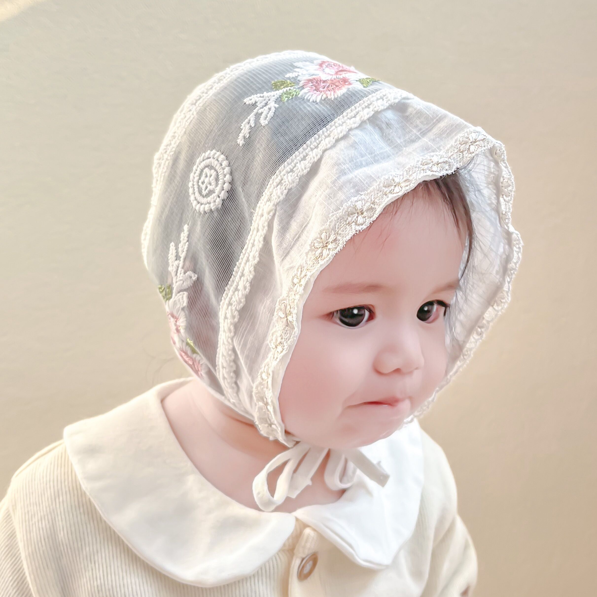 New Children's Princess Hat Flower Border Hat Big Flower Hat Travel Wholesale And Retail Item Picture