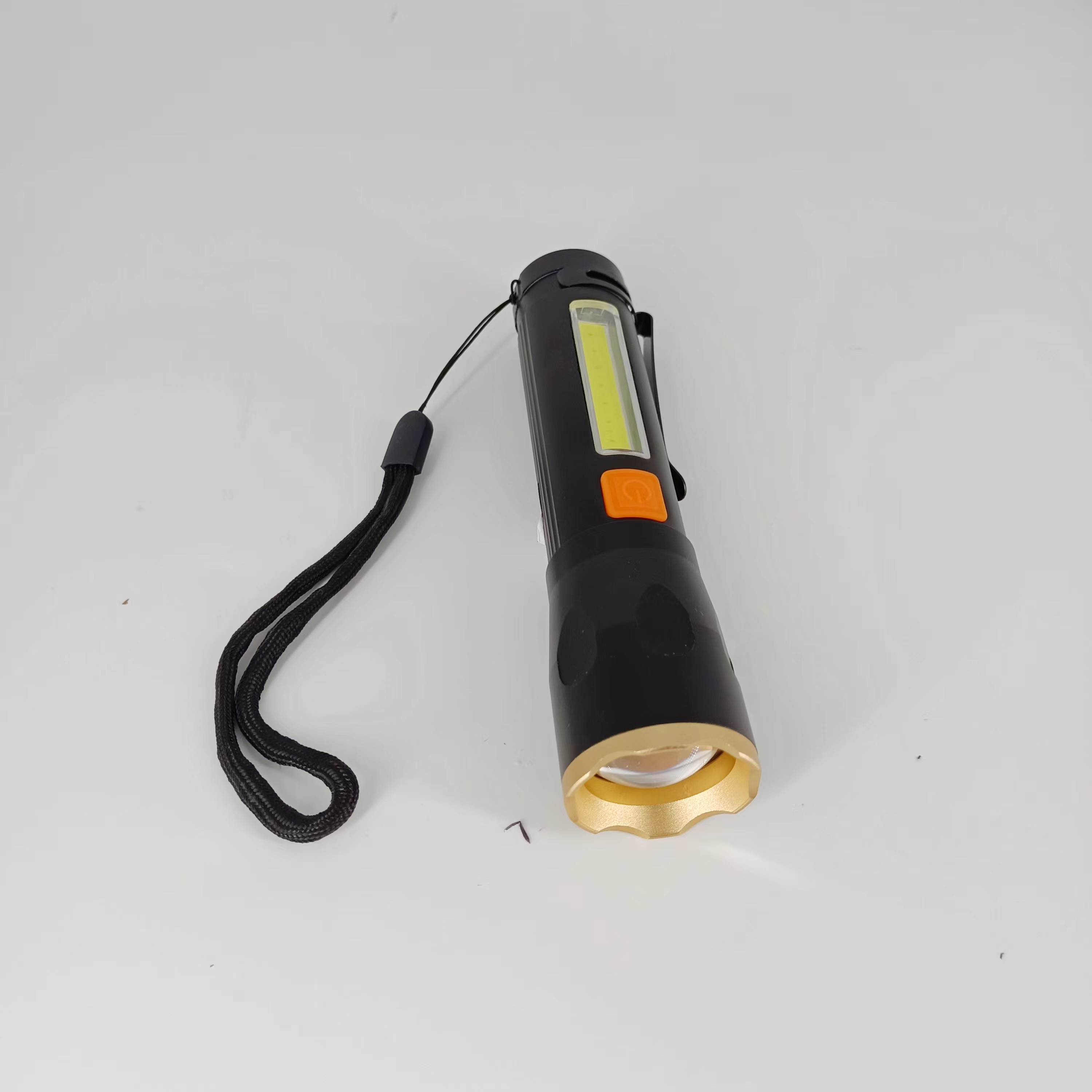 p503 Flashlight used in camping scenario