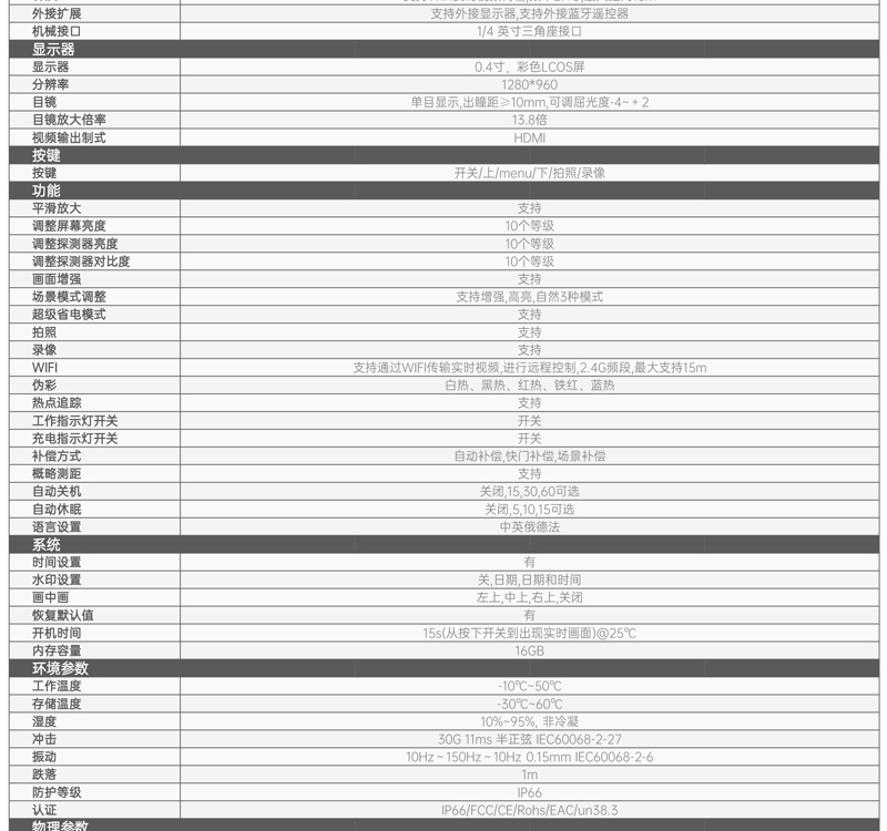 高德智感GP19手持式户外热感应夜视仪红外热像仪热成像夜视望远镜详情3