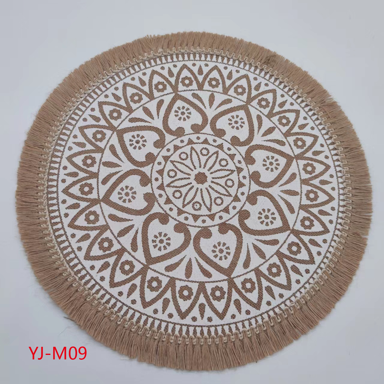 Yijia InS-style Nordic woven coasters, placemats, jute and cotton heat insulation pads, pvc tablecloths for dining tables, waterproof and oil-resistant Western-style placemats, export quality for foreign trade pic 9