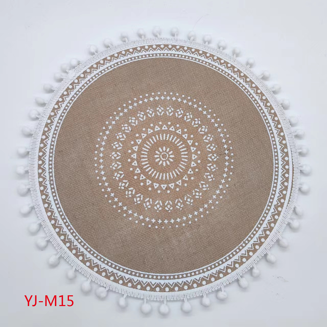Yijia brand InS-style Nordic woven coasters and placemats, cotton and linen table heat insulation pads, pvc tablecloths, Ramadan transparent printed Western placemats, European home decoration linen placemats pic 6