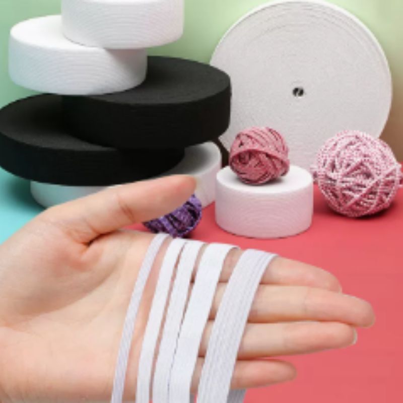  松紧带高弹力耐用加厚儿童裤子腰黑色橡皮筋松紧带宽松紧绳细橡筋