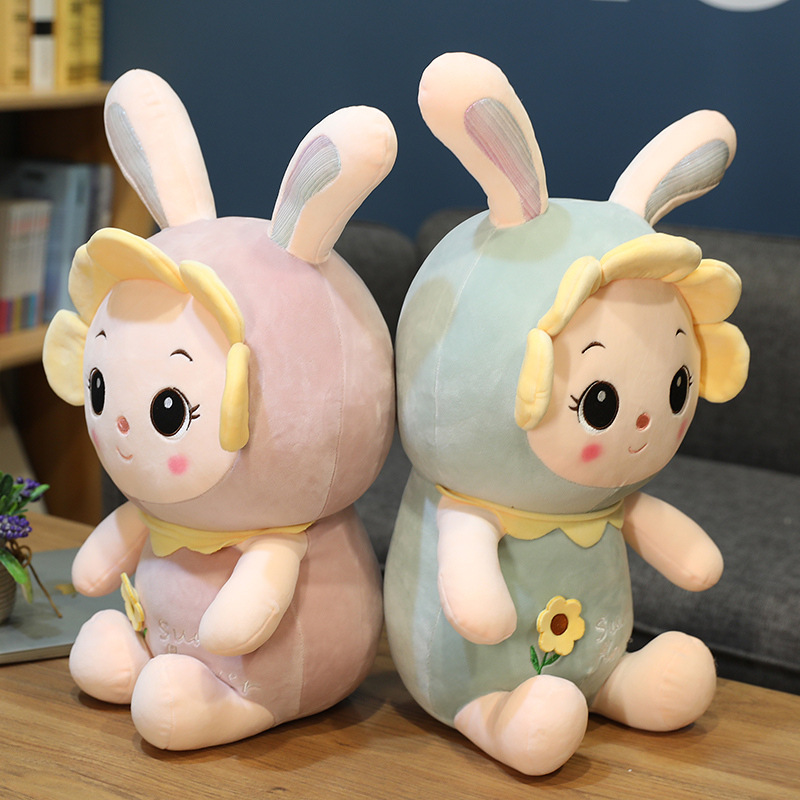 2022 New Creative Sun Rabbit Baby Plush Toy Doll Tiktok The Same Sun Rabbit Throw Pillow Doll Gift Customization Wholesale details Picture