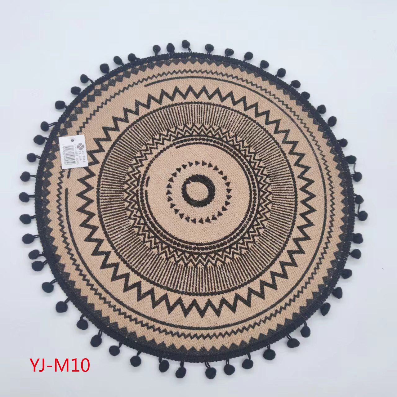 Yijia brand InS-style Nordic woven coasters and placemats, cotton and linen table heat insulation pads, pvc tablecloths, Ramadan transparent printed Western placemats, European home decoration linen placemats