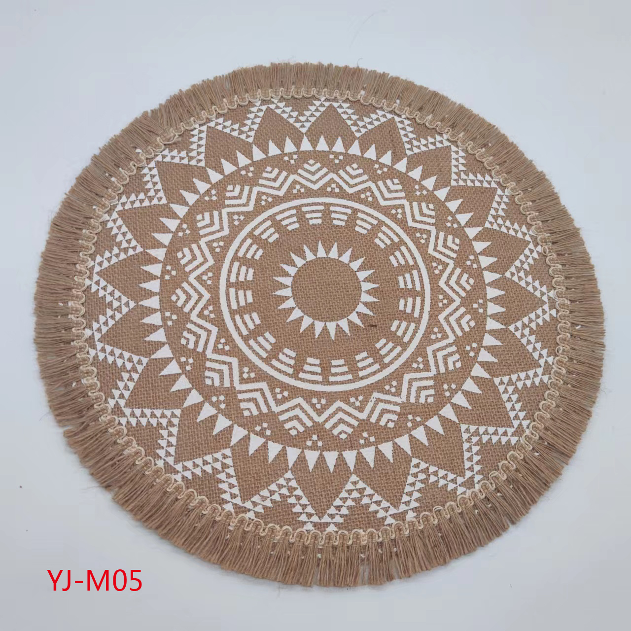 Yijia InS-style Nordic woven coasters, placemats, jute and cotton heat insulation pads, pvc tablecloths for dining tables, waterproof and oil-resistant Western-style placemats, export quality for foreign trade pic 5