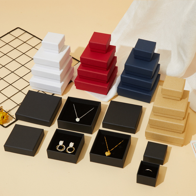Drawer Jewelry Packaging Paper Box Spot Manufacturers Wholesale Jewelry Box Bracelet Box Earrings Pendant Storage Box Item Picture