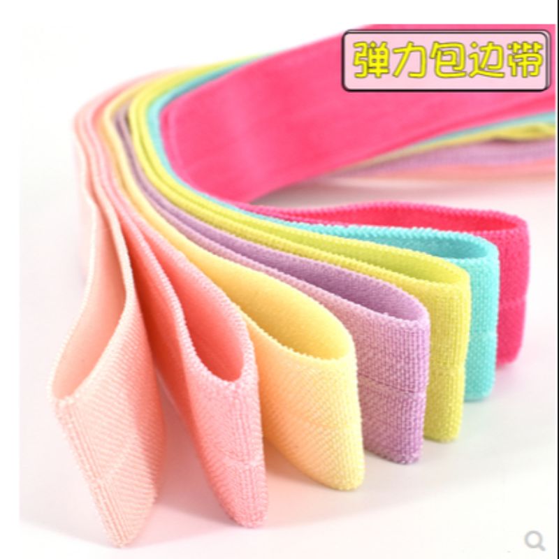 2cm colorful folded elastic elastic band, soft edge elastic underwear, baby rubber band, clothing accessories