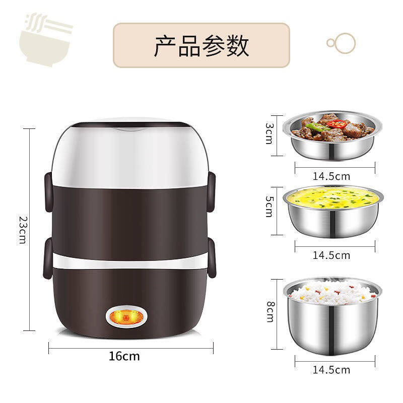 Electric lunch box double