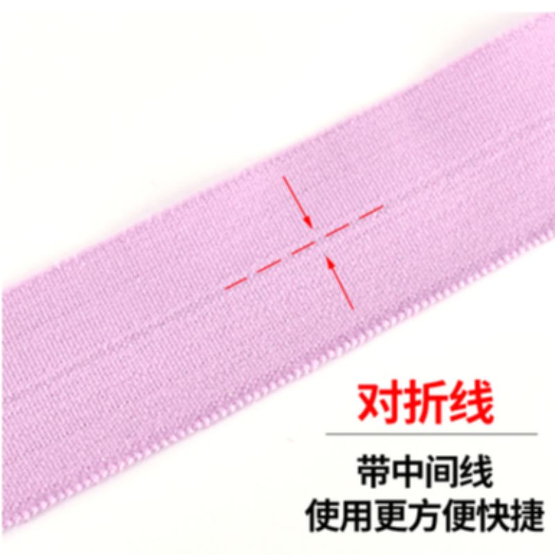 2cm colorful folded elastic elastic band, soft edge elastic underwear, baby rubber band, clothing accessories Specification image