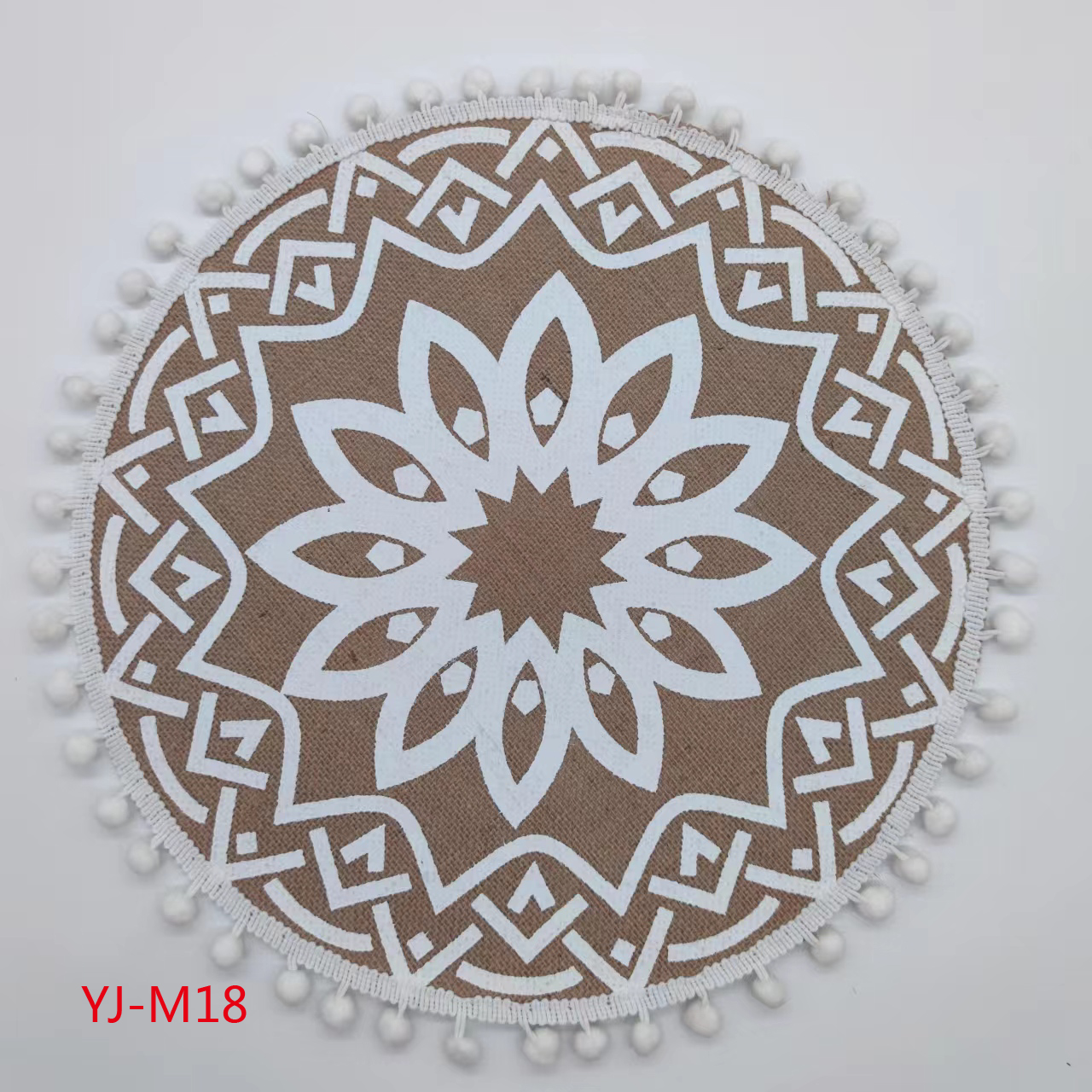 Yijia brand InS-style Nordic woven coasters and placemats, cotton and linen table heat insulation pads, pvc tablecloths, Ramadan transparent printed Western placemats, European home decoration linen placemats pic 9